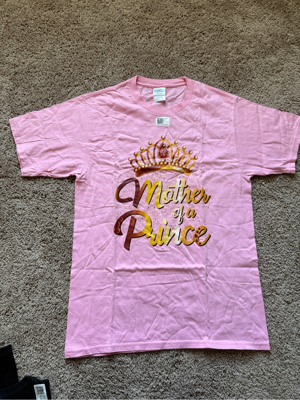 Mother Of A Prince Tshirt Women- pink- small